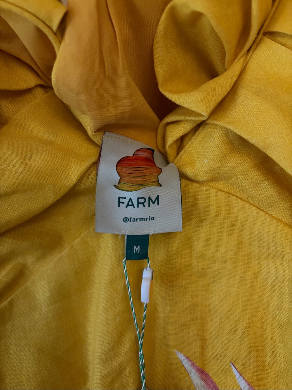 FARM Rio Yellow Floral Linen Maxi Dress - Picture 7 of 7